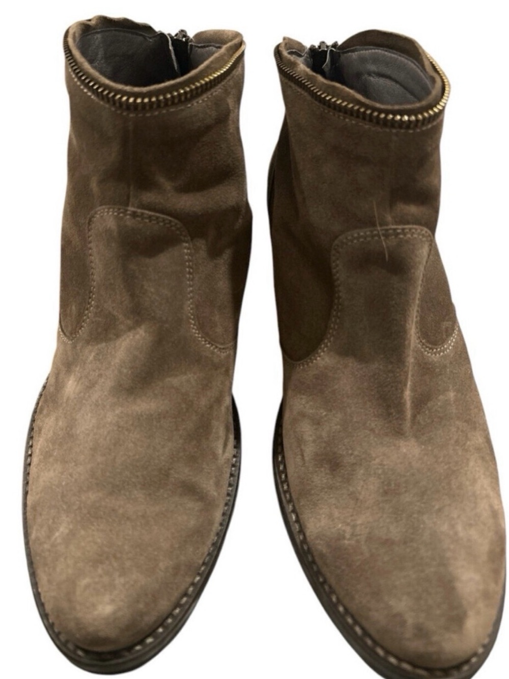 Kanna Women's Kelly Boots Suede Ankle Zip Detail Boots Size 9